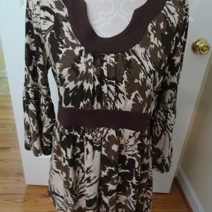 Ladies Size M Knit Top-Portrait Neckline-3/4 Sleev